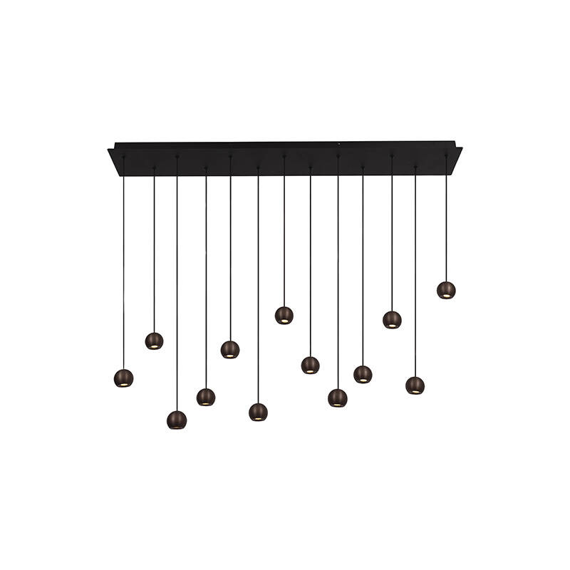 Image of Lucide Montana LED 13 Light Bar Ceiling Pendant with Remote Control