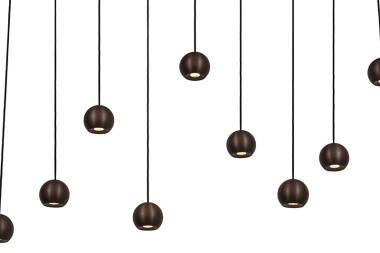 Image of Lucide Montana LED 13 Light Bar Ceiling Pendant with Remote Control