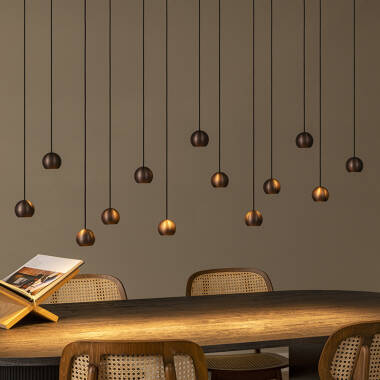 Image of Lucide Montana LED 13 Light Bar Ceiling Pendant with Remote Control