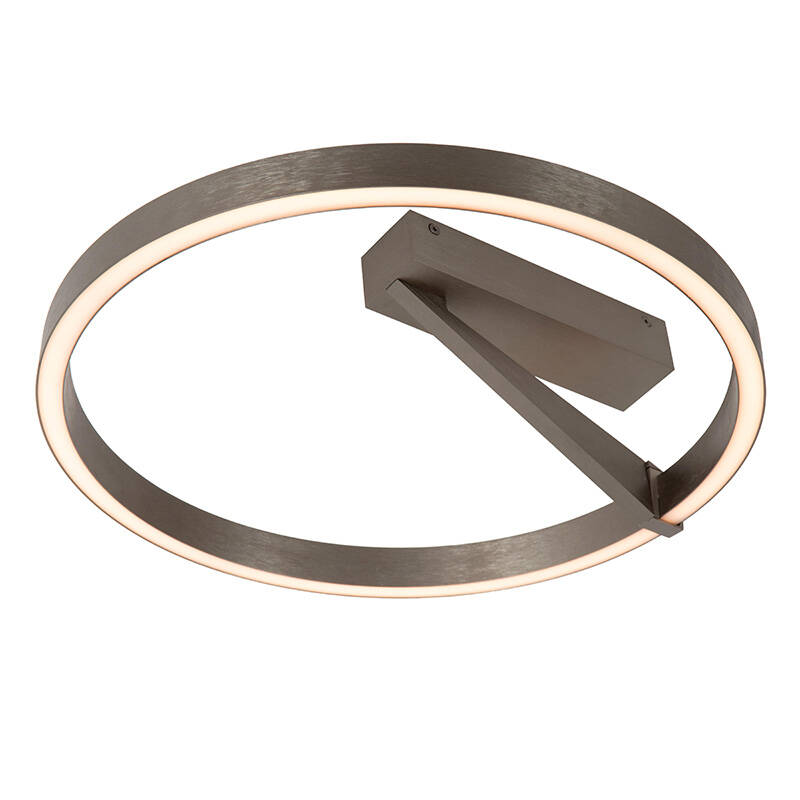 Image of Lucide Applause 400 CCT LED Semi-Flush Ceiling Light with Remote Control