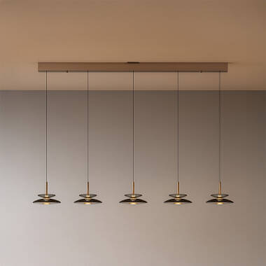Image of Lucide Santiago LED 5 Light Bar Ceiling Pendant
