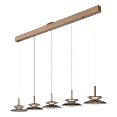 Image of Lucide Santiago LED 5 Light Bar Ceiling Pendant