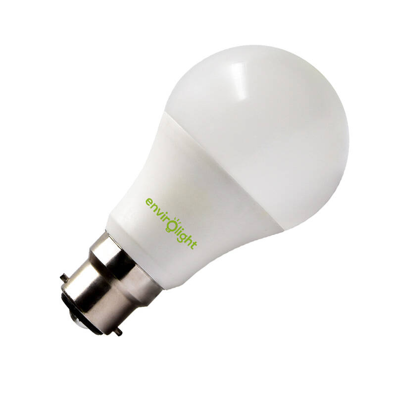 Image of Envirolight 8.5W Non-Dimmable LED GLS Bulb - Bayonet Cap
