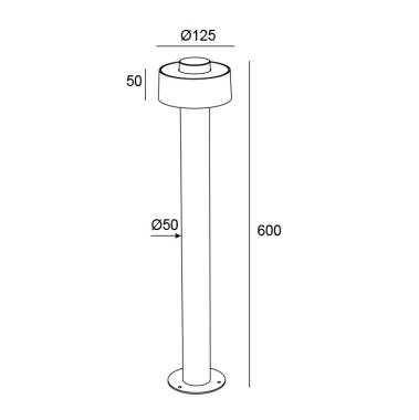 Image of Edit Mode 600 LED Outdoor Post Light