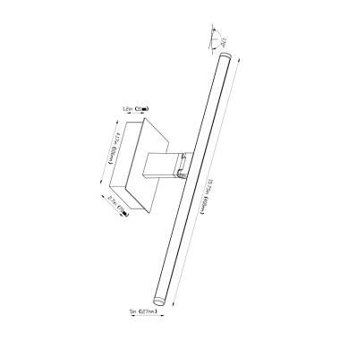 Image of Edit Slimline 400 USB Rechargeable LED Picture Light With Remote Control