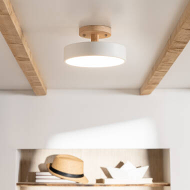Edit Whisty White Selectable LED Semi-Flush Ceiling Light