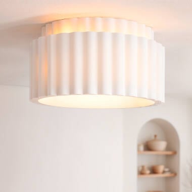 Edit Column Plaster Flush Ceiling Light
