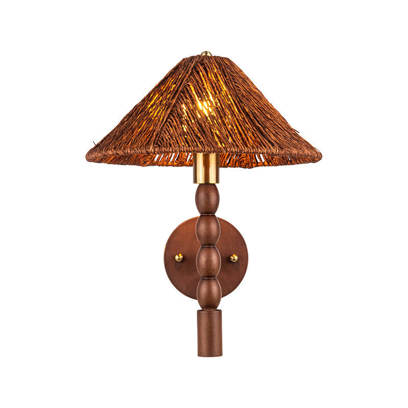 Image of Khudi & Khora Bali Rattan Wall Light