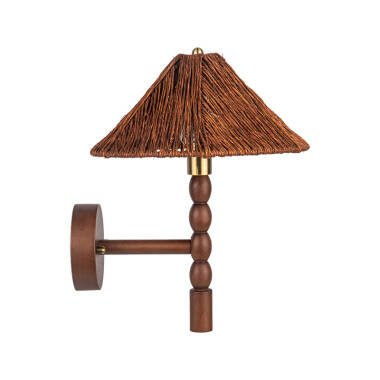 Image of Khudi & Khora Bali Rattan Wall Light