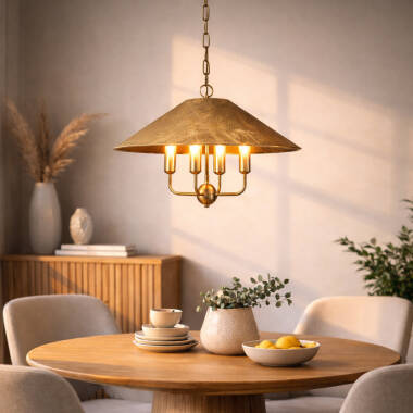 Image of Wisteria Camellia 4 Arm Ceiling Pendant Light