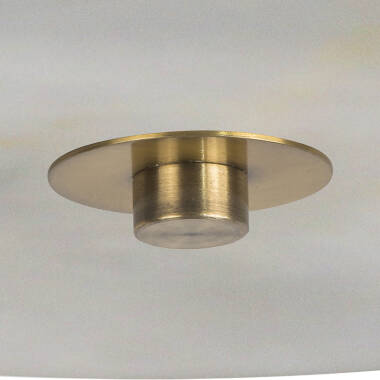 Image of Wisteria Blush Glass Semi-Flush Ceiling Light