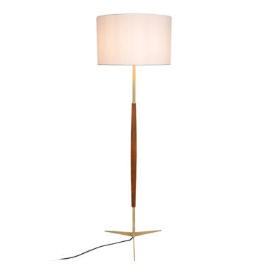 Image of Wisteria Halo Walnut Floor Lamp