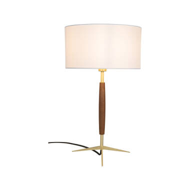 Image of Wisteria Halo Walnut Table Lamp