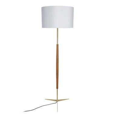 Image of Wisteria Halo Walnut Floor Lamp