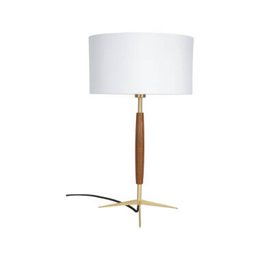 Image of Wisteria Halo Walnut Table Lamp