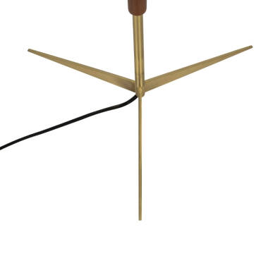 Image of Wisteria Halo Walnut Floor Lamp