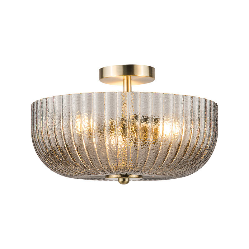Image of Wisteria Pulse Glass Semi-Flush Ceiling Light