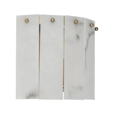 Image of Wisteria Linea Alabaster Glass Flush Wall Light