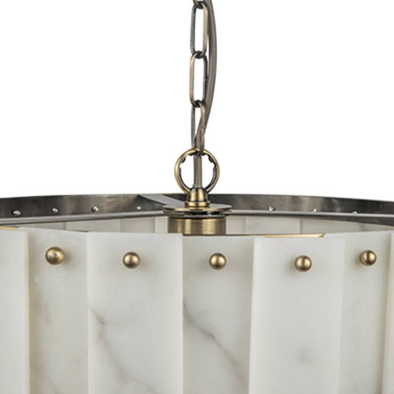 Image of Wisteria Linea Alabaster Glass Chandelier