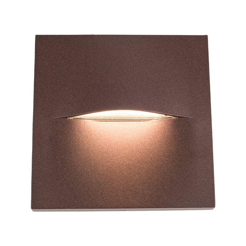 Image of Edit Terra LED Square Outdoor Flush Wall Light