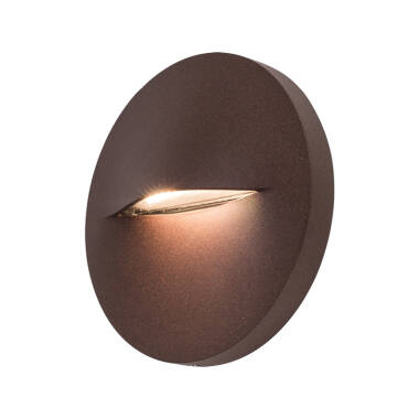 Image of Edit Terra LED Round Outdoor Flush Wall Light