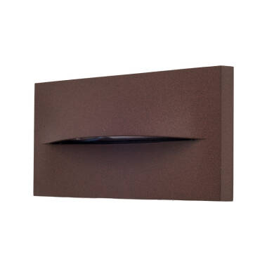 Image of Edit Terra LED Rectangular Outdoor Flush Wall Light