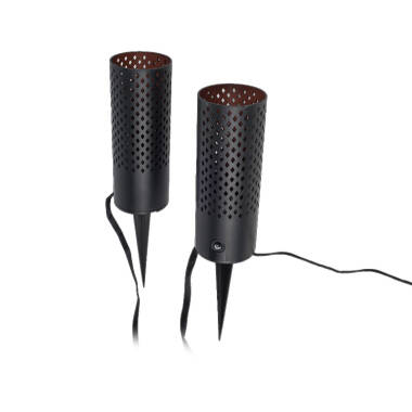 Image of Easyfit Remote 12v Garden Lights - Rose LED Outdoor Feature Stake Light with PIR Sensor- 2 Lights