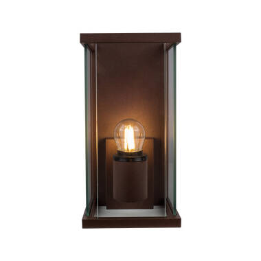 Image of Edit Halo Half Lantern Outdoor Wall Light