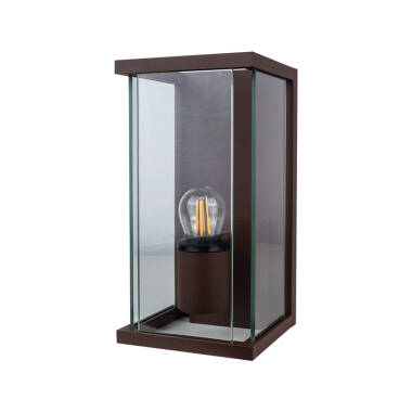 Image of Edit Halo Half Lantern Outdoor Wall Light