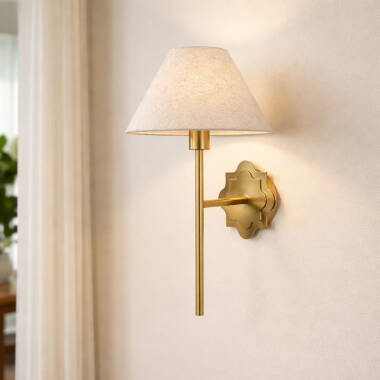 Image of Wisteria Mira Linen Wall Light