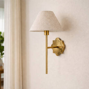 Image of Wisteria Mira Linen Wall Light