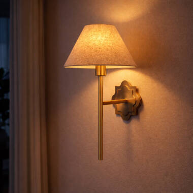 Image of Wisteria Mira Linen Wall Light