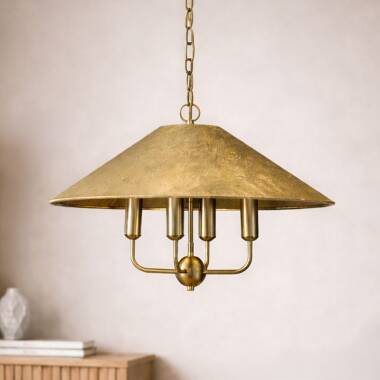 Image of Wisteria Camellia 4 Arm Ceiling Pendant Light