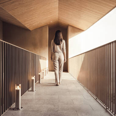 Image of Edit Inti 30 Warm White LED Outdoor Bollard Light