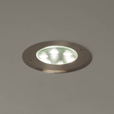 Image of 6W Warm White LED Recessed Ground Light IP67