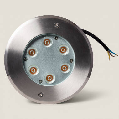 Image of 6W Warm White LED Recessed Ground Light IP67