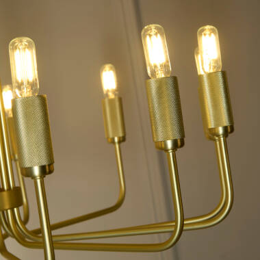 Image of Westport Bridgehampton Knurl 10 Light Chandelier