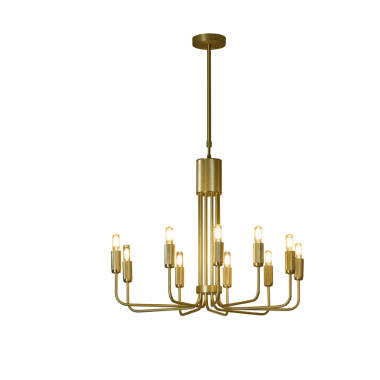 Image of Westport Bridgehampton Knurl 10 Light Chandelier