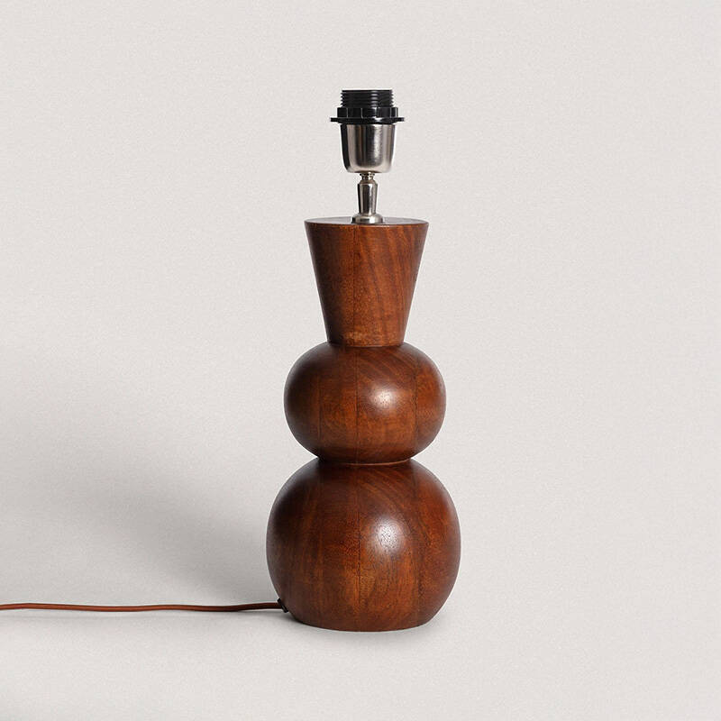 Image of Wisteria Grove Wood Table Lamp with Elodie Shade