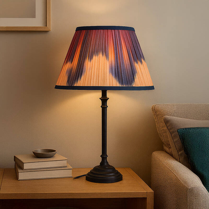 Image of Wisteria Haven Metal Table Lamp with Theodora Shade