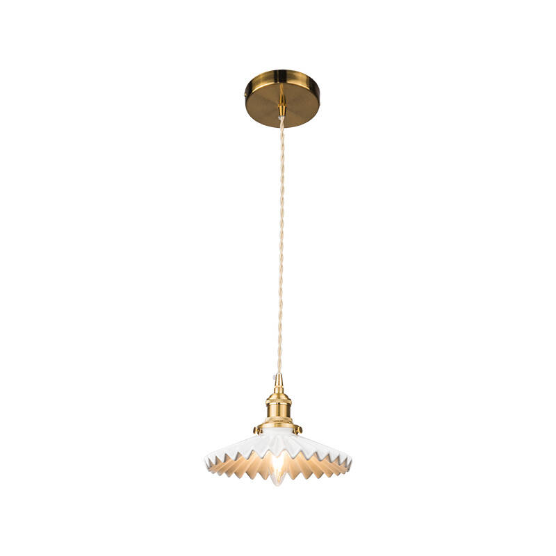Image of Wisteria Tiffany Ceramic Ceiling Pendant Light