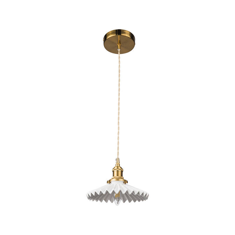 Image of Wisteria Tiffany Ceramic Ceiling Pendant Light