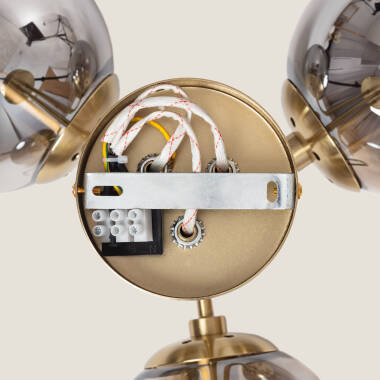 Image of Edit Amatler 3 Arm Glass Semi-Flush Ceiling Light