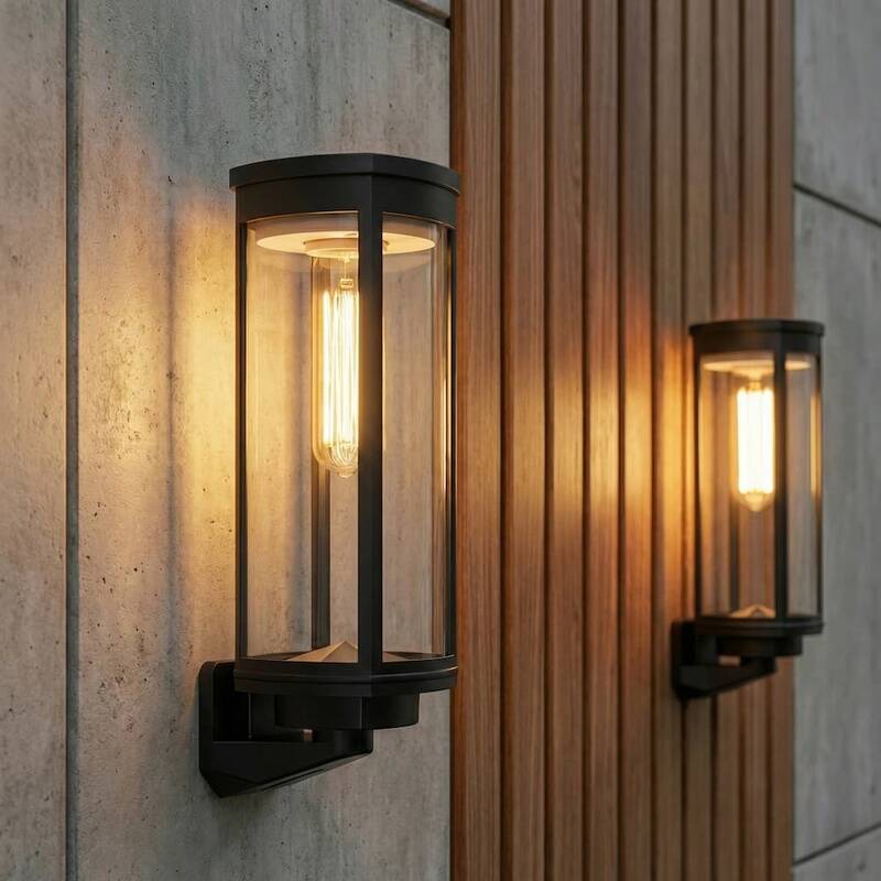Image of Suri Lavenham Solar LED Wall Light- Pack of 2