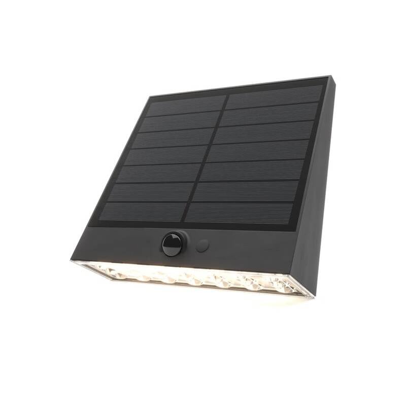 Image of Suri Grafton Solar LED Outdoor Wall Light with PIR Sensor