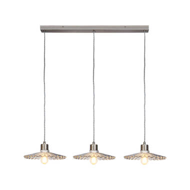 Image of Wisteria Cambridge 3 Light Glass Bar Ceiling Pendant