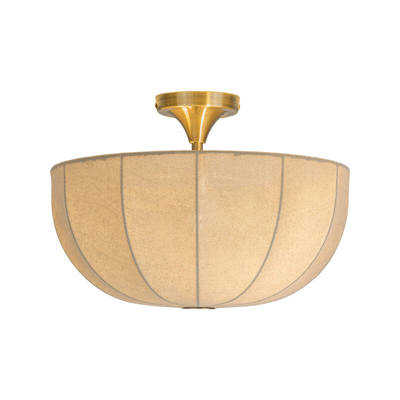 Image of Khudi & Khora Silk Flush Ceiling Light