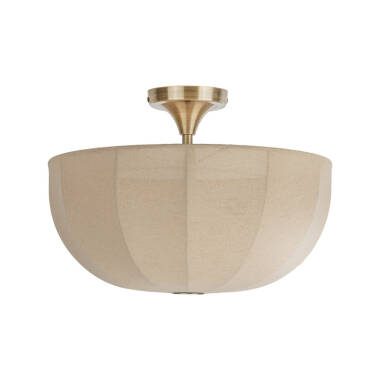 Image of Khudi & Khora Silk Flush Ceiling Light