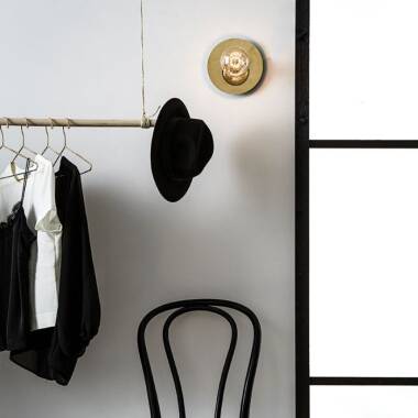 Disc Semi-Flush Light