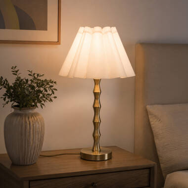 Wisteria Violet Linen Table Lamp